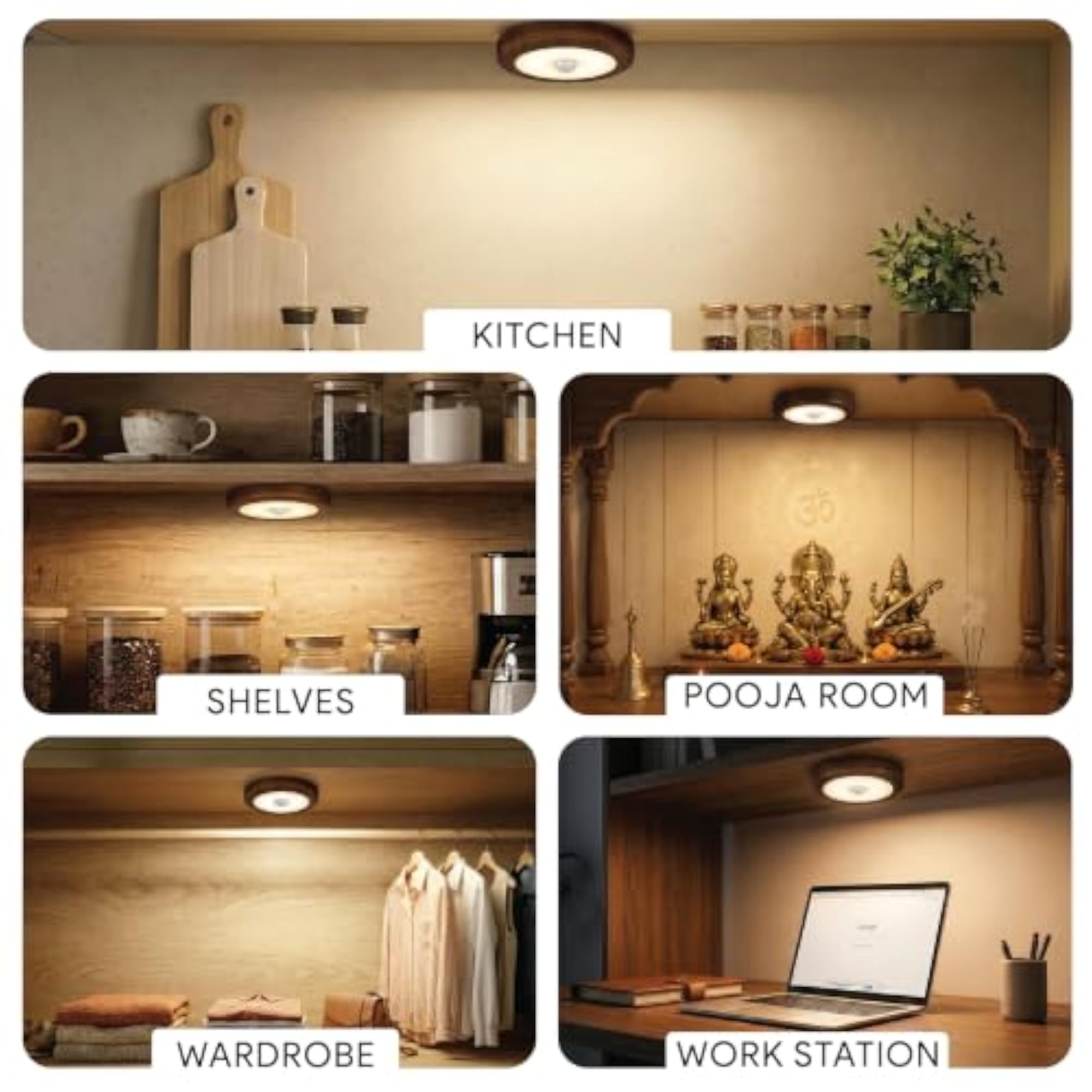 Garnet Motion Sensor Cabinet Light, Wireless Magnetic Stick On